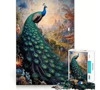 Puzzle Ménagerie du Paon Fier pour Adolescents, 1000 pièces, améliore la mémorisation, Divertissement Silencieux, Bords précis, Cadeau Artistique 38x26cm