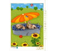 Puzzle · Mes Chiots Tim, Tom et Teddy | Une histoire d'animaux amusante pour les petits · 2000 pièces · Format assemblé 90 × 67 cm · CALVENDO Puzzle