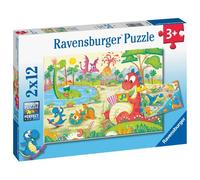 Puzzle Mes Dinos Préférés 2x12p