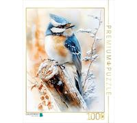 Puzzle CALVENDO Mésange bleue | 1000 pièces, format assemblé 64 × 48 cm | Puzzle