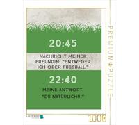 Puzzle · Message de ma Copine: « C'est Moi ou Le Foot. » Ma réponse | Toi, bien sûr · Une illustration tirée du calendrier: J'aime le… · 1000 pièces · Format assemblé 64 × 48 cm · CALVENDO Puzzle