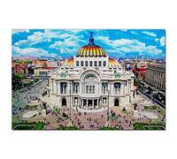 Puzzle Mexique 200 pièces Palais National des Beaux-Arts du Mexique Jeu de Puzzle Œuvre d'art Souvenir de Voyage 35 x 25 cm