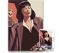 Puzzle Mia Wallace Pulp Fiction, 1000 pièces, Jeu éducatif et Stimulant, idée Cadeau Originale et touchante, Format 50x75cm