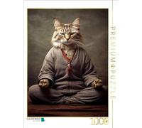 Puzzle · MIAU Meditationen | Un professeur de yoga pour chats en action · 1000 pièces · Format assemblé 64 × 48 cm · CALVENDO Puzzle