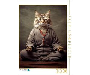 Puzzle · MIAU Meditationen | Un professeur de yoga pour chats en action · 1000 pièces · Format assemblé 64 × 48 cm · CALVENDO Puzzle