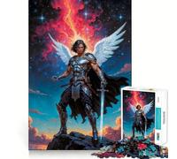 Puzzle Michel Le Guerrier Angélique pour Adolescents 1000 Pièces Jeu Développant l'esprit Jeu Taille Uniforme Pièces Précises Activité Amusante en Famille Le Soir (38x52cm)