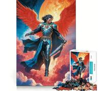 Puzzle Michel Le Guerrier Angélique pour Adolescents 1000 Pièces Stimule l'esprit Amusant Découpe Nette Pièces Robustes Activité de Réunion Réconfortante (50x75cm)