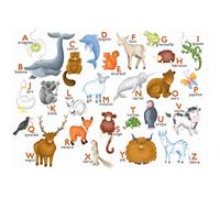Puzzle Michèle Wilson - L'alphabet des animaux - 12 pièces - 3 à 5 ans - Bois - Jigsaw - Classique - 12 Count - 1 unité - 1 set - Puzzle