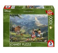 Puzzle mickey et minnie dans les alpes 1