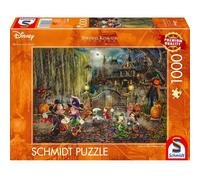 Puzzle mickey et minnie fêtent hallowee