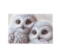 Puzzle mignon chouette bricolage cadeau puzzle avec sac de rangement en maille pour adultes familles 500 pièces