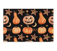 Puzzle mignon citrouilles oranges noires pour adultes 500 pièces Art Toy Peinture Hommes Cadeaux uniques éléphants blancs 52 x 37 cm
