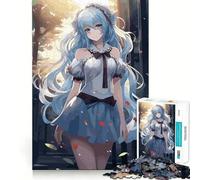 Puzzle Mignon de 1000 pièces représentant Une Fille d'anime pour Adultes Jeu de Concentration,découpe de précision,Bords Lisses,défi Amusant pour Passer Le Temps (38x26cm)