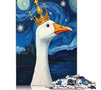 Puzzle Mignon du Royaume des Canards, Puzzle en Carton 100% recyclé, pour garçon ou Fille, Cadeau de Noël, 1 000 pièces (26 x 38 cm)
