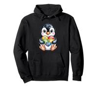 Puzzle Mignon Pingouin en Forme de cœur pour Sensibilisation à l'Autisme Sweat à Capuche
