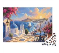 Puzzle Mini 1000 Pièces Architecture Côtière pour Adultes | 70x50cm Carton, Décor de Chambre, Coupe Précise, Cadeau de Rassemblement, Détente d'Esprit