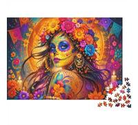 Puzzle Mini 1000 Pièces Art Abstrait Fleurs pour Adultes