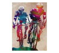 Puzzle Mini 1000 Pièces Art Cyclisme pour Adultes | 38x26cm Carton Décor Bureau Coupe Précise Cadeau Anniversaire Détente