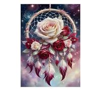 Puzzle Mini 1000 Pièces Attrape-rêves Fleurs pour Adultes | 38x26cm Papier, Décoration de chambre, Coupe précise, Cadeau de rassemblement, Détente mentale