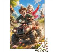 Puzzle Mini 1000 Pièces Aventure Quad pour Adultes | 70x50cm Carton, Décoration Maison, Coupe Précise, Cadeau Réunion, Détente Esprit
