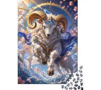 Puzzle Mini 1000 Pièces Bélier pour Adultes | 70x50cm Carton Décoration Salon Coupe Précise Cadeau Anniversaire Détente
