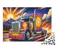 Puzzle Mini 1000 Pièces Camion Éclat Solaire pour Adultes