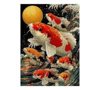 Puzzle Mini 1000 Pièces Carpe Koï pour Adultes | 52x38cm Carton, Décoration de Chambre, Coupe Précise, Cadeau Anniversaire, Détente Esprit