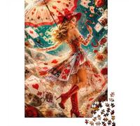 Puzzle Mini 1000 Pièces Cartes à Jouer pour Adultes | 38x26cm Carton, Décoration de chambre, Structure durable, Cadeau de rassemblement, Entraînement cérébral