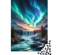 Puzzle Mini 1000 Pièces Cascade Aurore pour Adultes