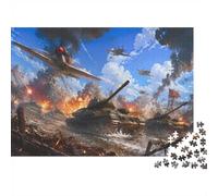 Puzzle Mini 1000 Pièces Champ de Bataille pour Adultes | 52x38cm Papier, Décor de Bureau, Coupe Précise, Cadeau Anniversaire, Détente Esprit