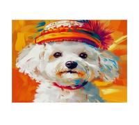 Puzzle Mini 1000 Pièces Chien Art pour Adultes | 52x38cm Papier, Décor de chambre, Coupe précise, Cadeau de rassemblement, Soulagement du stress