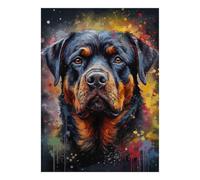Puzzle Mini 1000 Pièces Chien Art pour Adultes | 70x50cm Papier, Décor de chambre, Coupe précise, Cadeau de rassemblement, Entraînement cérébral