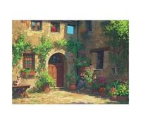 Puzzle Mini 1000 Pièces Cour Intérieure pour Adultes | 70x50cm Carton, Décoration Maison, Coupe Précise, Cadeau Anniversaire, Détente Esprit