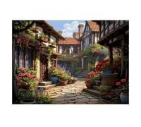 Puzzle Mini 1000 Pièces Cour Intérieure pour Adultes | 70x50cm Carton, Décoration Maison, Coupe Précise, Cadeau Anniversaire, Détente Esprit