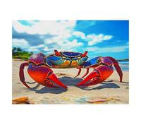 Puzzle Mini 1000 Pièces Crabe Plage pour Adultes | 38x26cm Carton Décoration Salon Coupe Précise Cadeau Anniversaire Détente
