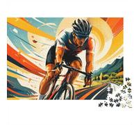 Puzzle Mini 1000 Pièces Cyclisme pour Adultes | 38x26cm Carton, Décoration Bureau, Structure Durable, Cadeau Anniversaire, Détente Esprit