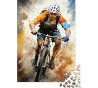 Puzzle Mini 1000 Pièces Cyclisme pour Adultes | 52x38cm Carton, Décoration de Chambre, Coupe Précise, Cadeau Anniversaire, Détente Esprit