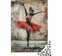 Puzzle Mini 1000 Pièces Danseuse de Ballet pour Adultes | 52x38cm Carton Décoration Bureau Coupe Précise Cadeau Anniversaire Détente