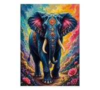 Puzzle Mini 1000 Pièces Éléphant pour Adultes | 38x26cm Carton, Décoration Maison, Coupe Précise, Cadeau Anniversaire, Détente Esprit
