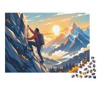 Puzzle Mini 1000 Pièces Escalade pour Adultes | 38x26cm Carton Décoration Salon Coupe Précise Cadeau Anniversaire Détente
