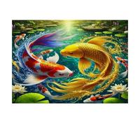 Puzzle Mini 1000 Pièces Étang de Poissons pour Adultes
