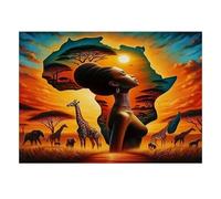 Puzzle Mini 1000 Pièces Faune Afrique pour Adultes | 70x50cm Carton, Décoration Maison, Coupe Précise, Cadeau Anniversaire, Détente Esprit