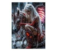 Puzzle Mini 1000 Pièces Fée Fantastique Licorne pour Adultes | 38x26cm Papier, Décor Maison, Coupe Précise, Cadeau Anniversaire, Détente Esprit