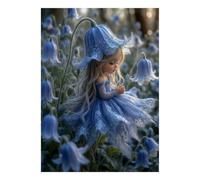 Puzzle Mini 1000 Pièces Fée Fleur pour Adultes | 38x26cm Carton, Décoration de chambre, Coupe précise, Cadeau de rassemblement, Détente mentale