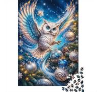 Puzzle Mini 1000 Pièces Hibou Boules pour Adultes | 70x50cm Carton Décor de Chambre Coupe Précise Cadeau Anniversaire Détente