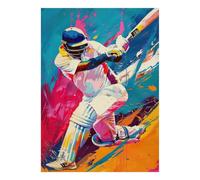 Puzzle Mini 1000 Pièces Joueur de Cricket pour Adultes | 38x26cm Papier, Décoration de Chambre, Coupe Précise, Cadeau Anniversaire, Détente