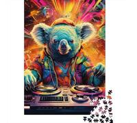 Puzzle Mini 1000 Pièces Koala DJ pour Adultes | 52x38cm Carton, Décoration de Chambre, Coupe Précise, Cadeau Anniversaire, Détente Esprit