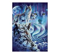 Puzzle Mini 1000 Pièces Loup Aurore pour Adultes