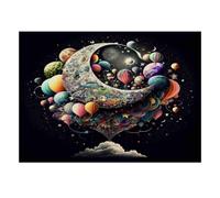 Puzzle Mini 1000 Pièces Lune Ballons pour Adultes | 52x38cm Carton, Décoration de Chambre, Coupe Précise, Cadeau Anniversaire, Détente Esprit