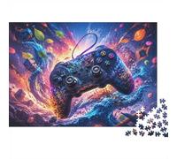 Puzzle Mini 1000 Pièces Manette Abstrait pour Adultes | 38x26cm Papier, Décor de Chambre, Coupe Précise, Cadeau Réunion, Détente Esprit